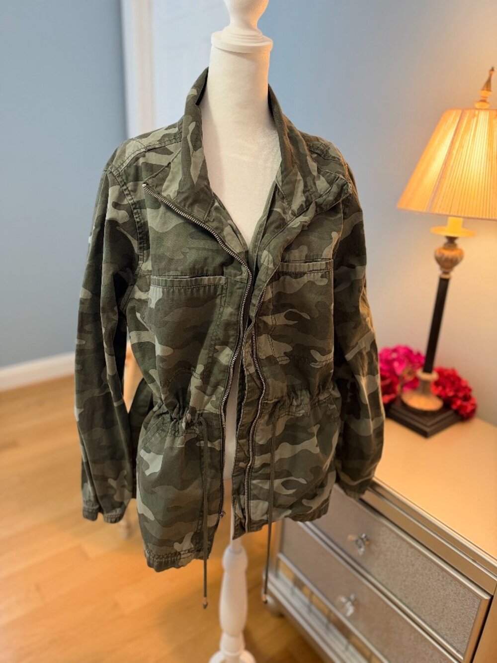 Old Navy Green Camouflage Utility Field Jacket XL